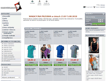 Tablet Screenshot of nakoszulkach.pl